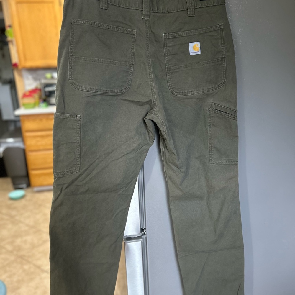 Carhartt men’s Rugged Flex canvas double front work pants relaxed fit